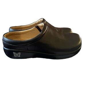 Alegria Kayla-Kay-601 Leather Black Clogs/Mules Size 38 8/8.5 good condition